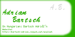 adrian bartsch business card